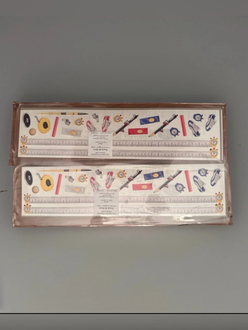 Lot Of 2 CREATIVE MEMORIES Great Lengths Track & Field, 6 strips Each